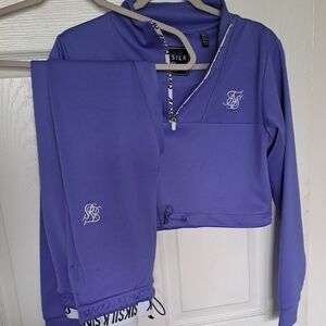 SikSilk Purple Tracksuit Set